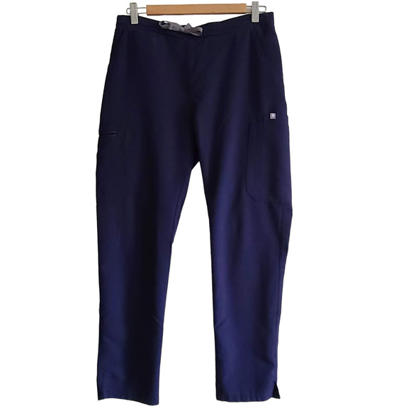 FIGS Yola Skinny Scrub Pants Navy Blue TW2000R Women's Medium - Picture 1 of 16